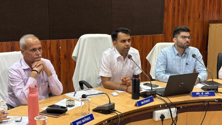 कलेक्टर ने बैठक में कहा बाढ़ से निपटने रखें पुख्ता तैयारी